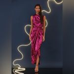 Donna Morgan Women's Evening Glitter Shimmer Pink Sleeveless Maxi Dress 10 NWT Photo 4