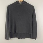 Athleta Arbor Green Rest Day Pima Cotton Knit Sweater Hoodie Photo 3