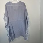 Garnet Hill  Kaftan Swim Coverup Embroidered Cotton Vacation Resort Beach Boho M Photo 7