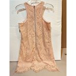 Lovers + Friends Revolve Caspian Lace Shift Dress Small Light Orange Mini NWT Photo 7