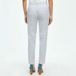 J.Crew  NWT City Fit Pinstripe Seersucker Pants Blue White Stripe Ankle Straight Photo 6