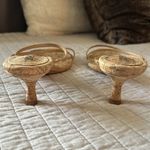 Schutz  anthro Evenise strapy 90’s Y2K Kitten Heel Sandals Natural cork size 9 Photo 7