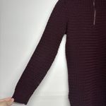 Jones New York Jones & Co.  Women's Size Large Knitted Sweater Maroon Zipper Back Photo 3