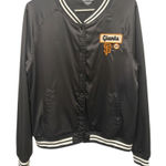 New New Era 2021 Collectors Women's MLB SF Giants Satin Bomber Jacket Photo 0