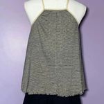Hem & Thread NEW Boutique Grey and White Striped Tank Photo 3