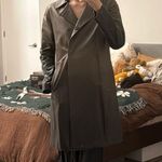 Max Mara S’ lamb leather brown ombre trench cost Photo 2