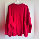 Zenana Outfitters  Bold Red CrewNeck Sweater Oversized S/M Photo 5
