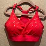 PINK - Victoria's Secret Victoria’s Secret PINK Ultimate Sports Bra Red Gold Logo Size XS Photo 0
