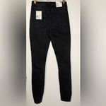 Forever 21  Distressed Knee High Rise Skinny Jeans Black Size‎ 28 NWT Photo 1