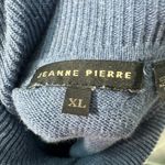 Jeanne pierre  Blue Knit Turtleneck Sweater Size XL EUC Photo 6