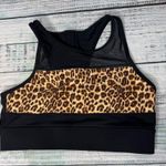 Zyia Active Black Leopard All Star Sports Bra High Neck One More Rep Zip M Size M Photo 1