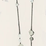 Silver Toned Chain & Disc 17" Long Necklace Lobster Claw Clasp Photo 0