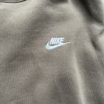 Nike Brown  Crewneck Sweatshirt Embroidered Logo Pullover Tan Neutral Medium Photo 1