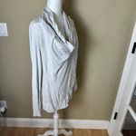 Alo Yoga  Double Drape Front Long Sleeve Cardigan Top Size Medium Photo 8