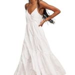 NEW La Ligne Beatrix White Cotton Silk Blend Tiered Midi Dress Womens XL NWT Photo 0