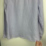 Brooks Brothers  Womens Irish Linen Button Down Shirt Top Sz Large Purple Photo 13