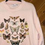 Public Library “Le Papillon” butterfly cropped crewneck sweatshirt Pink Size XXL Photo 1