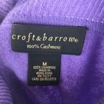 Croft & Barrow 100% Cashmere Lavender Long Sleeve Sweater From  M Photo 6