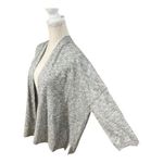 Loft Petites Women Grey Sparkle Cardigan Size M Petite Open Front 3/4-Sleeve Photo 1