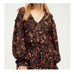 Free People new floral secret garden cropped long sleeve blouse size small Photo 1
