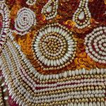 2pc Shorts Top Banarasi Style Fuchsia Gold Foil Boho Beaded Set OSFM L XL Pink Size undefined Photo 9