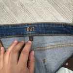 Kut From The Kloth  High Rise Crop Straight Leg Blue Jeans Sz 6 Photo 11