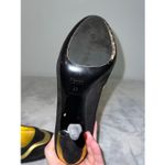 Prada Vintage Gold & Black  Pump Heels sz 40 US 10 Photo 8