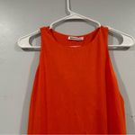 Reformation  Mackenzie Orange Sleeveless Knit Dress Medium M Photo 4