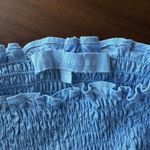 Hill House The Athena Nap Mini Dress Light Blue Glitter Check Size S Photo 11