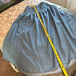 cupio Cupid Smocked Waist Cotton Chambray Skirt. Size Medium. Photo 7