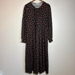 Biden Women's Sz 18R Polka Dot Alexandra Jersey Midi Modest Dress Flowy Twee Photo 1