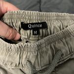 Quince Vintage Wash Tencel Utility Shorts Size Medium Green Photo 5