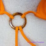 NEW Free People x VDM the Label Marley Ziggy Reversible Bikini Top, S Orange Photo 3