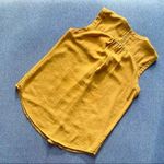 Anthropologie  MAEVE Tie Up Gold Embroidered Tank Top Photo 4