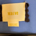 Maeve Anthropologie Lene Blue Crepe Faux Wrap Dress Photo 3