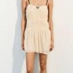 ZARA  cream ruffle coquette bow slip dress size XS Photo 1