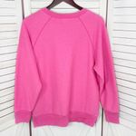 PINK - Victoria's Secret Pink by Victoria’s Secret Embroidered Inside Out Fleece Sweatshirt Pink XS Photo 9
