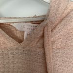 LC Lauren Conrad Lauren Conrad Gold Metallic & Pink Hoodie Lightweight Medium EUC Photo 3