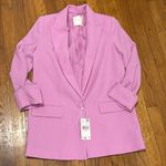 Mango NWT Tailored Blazer with Turn Down Sleeves PINK size small spring Photo 1
