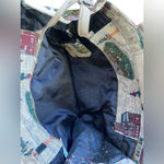 VTG 90s Lighthouse Carpet Tapestry Bag With Coin Purse Red Photo 3