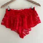 Free People Red House Party Micro Shortie Size Small Photo 1
