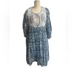 Daughters of‎ India Jaya Dress ~ Juniper size large Blue Photo 5
