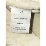 Free People  Blue Revival Beige Khaki Vegan Leather Cropped Ankle Pants Size 28 Photo 3