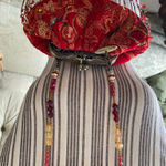 Mary Frances Red beaded autographed shoulder bag Photo 5