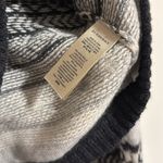 Burberry  Brit Black Gray fair isle winter crewneck sweater wool cashmere M crop Photo 3