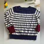 E.M Striped Sweater White Photo 6