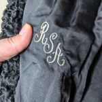 Vtg 1950s Black Astrakhan Karakul Lamb Fur Mink Collar Hook Closure Coat L Size L Photo 7