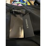 Versace NWT. $1996  Baroccoflage Print Mini Dress In Black IT38/US2 blue Photo 10