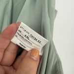 Thread Square Neck Chiffon Maxi Dress With Circle Skirt Size 8 Green Photo 8