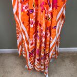 Steve Madden Women’s Beach Resortwear Floral Print Stripes Kimono Wrap Cover-Up Photo 2